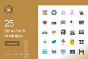 25 Retro Tech Nostalgia Icons, an Icon by IconBunny (Thumbnail 1 of 2)