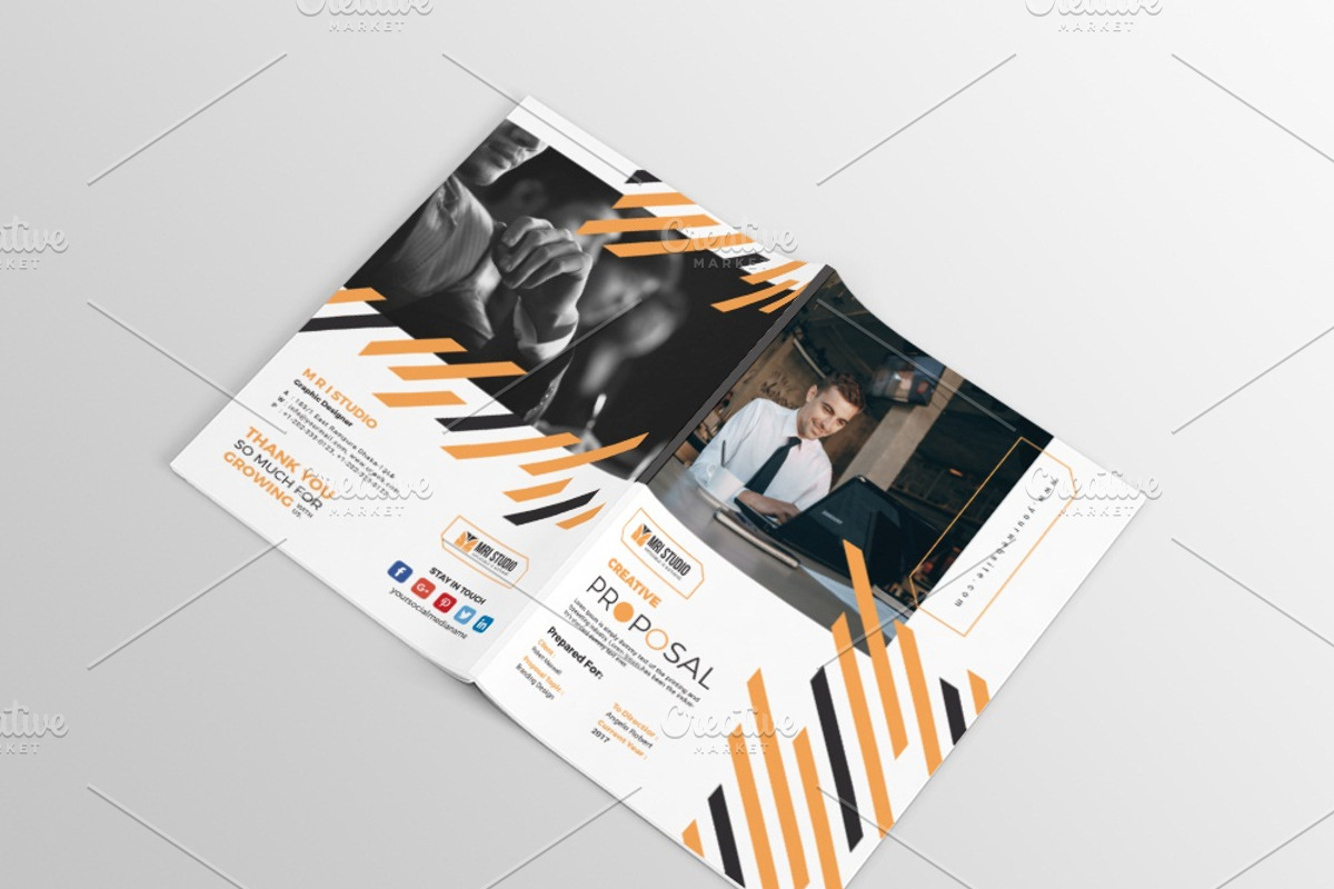 Creative Proposal Template, a Brochure Template by MRI STUDIO (Photo 2 of 14)