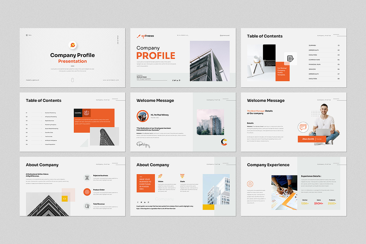 Company Profile Presentation, a Presentation Template by GenerousArt (Photo 2 of 8)