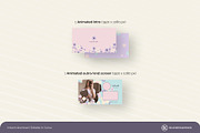 YouTube Branding Kit - Floral Pastel, a Social Media Template by KloudCanvas (Thumbnail 4 of 7)