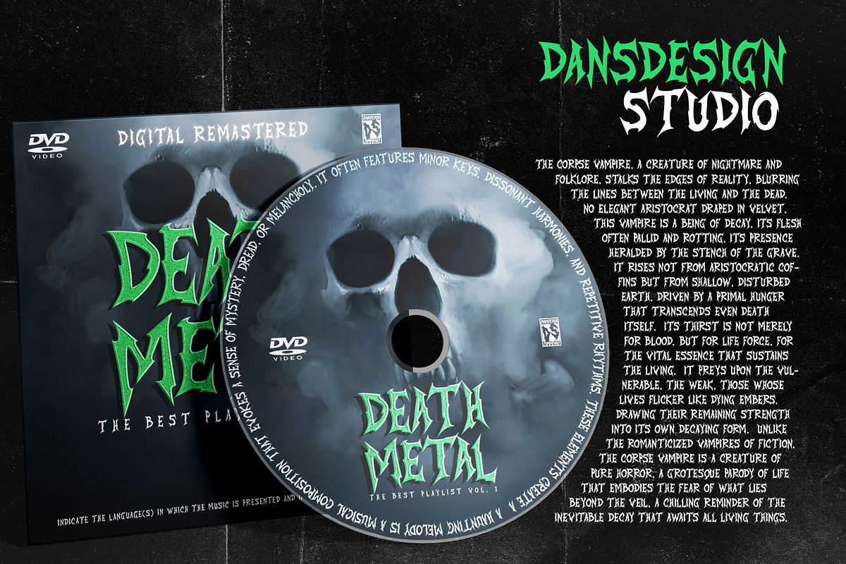 Novocane – Horror Metal Display Font, a Blackletter Font by dansdesign (Photo 10 of 12)
