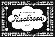 Nackresa | Font Duo, a Script Font by Jolicia Type (Thumbnail 1 of 12)