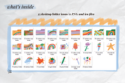 Rainbow Pop Desktop Folder Icons, an Object Graphic by lilovwishes (Thumbnail 2 of 6)