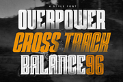 Crosride - Sport Display Font, a Sans Serif Font by Gilar Studio (Thumbnail 14 of 14)