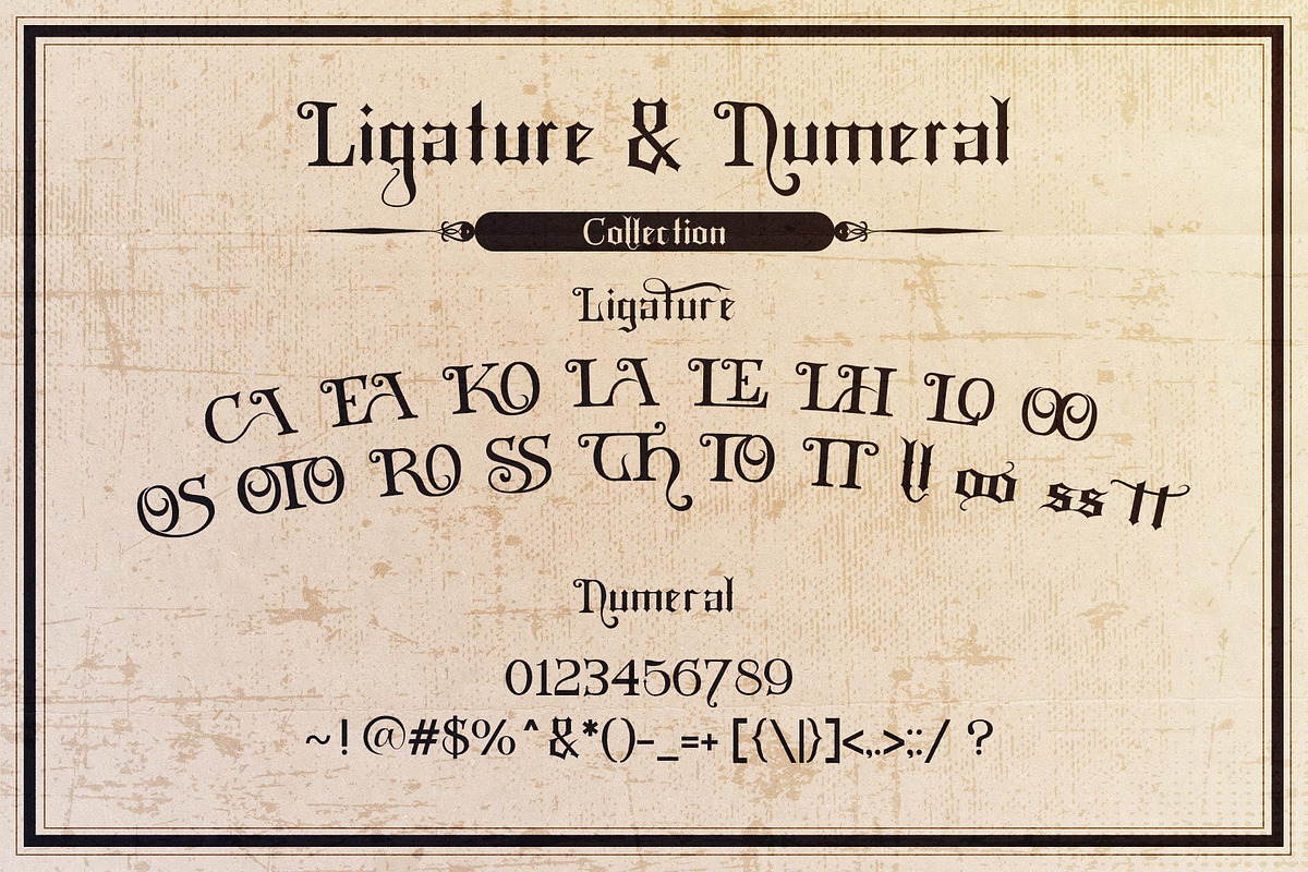 Black Mild Typeface, a Blackletter Font by alit design (Photo 9 of 15)