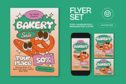 Beige Quirky Bakery Sale Flyer Set, a Flyer Template by graphicook (Thumbnail 1 of 3)
