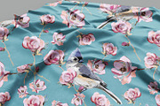 Cute birds and flowers pattern, a Pattern Graphic by Sweet_print (Thumbnail 2 of 6)