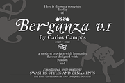 Berganza Font, a Serif Font by Cuchi, qué Tipo! Foundry (Thumbnail 1 of 10)