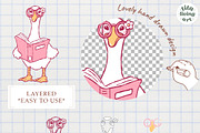Spring Goose School Clipart, an Education Illustration by TitaLivingArt (Thumbnail 6 of 10)