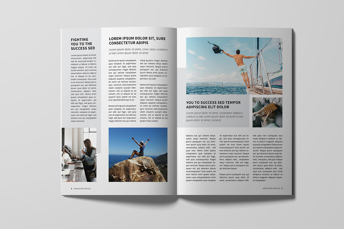 Minimal Newsletter Template, a Magazine Template by xtratimebd (Photo 4 of 6)