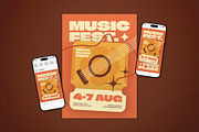 Music Festival Event Flyer Set, a Flyer Template by The Good Store (Thumbnail 1 of 2)