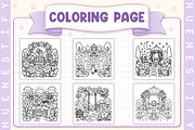 Secret Garden Days Coloring Book, a Seasonal Illustration by HueNestify (Thumbnail 3 of 4)