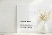 Comport Zone Definition Wall Art, a Decorative Illustration by YG STUDIO (Thumbnail 1 of 6)