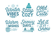 Winter Set, a Seasonal Illustration by ananastya (Thumbnail 6 of 9)
