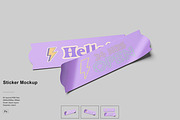 Sticker Mockup, a Product Mockup by NyakBiett (Thumbnail 1 of 5)