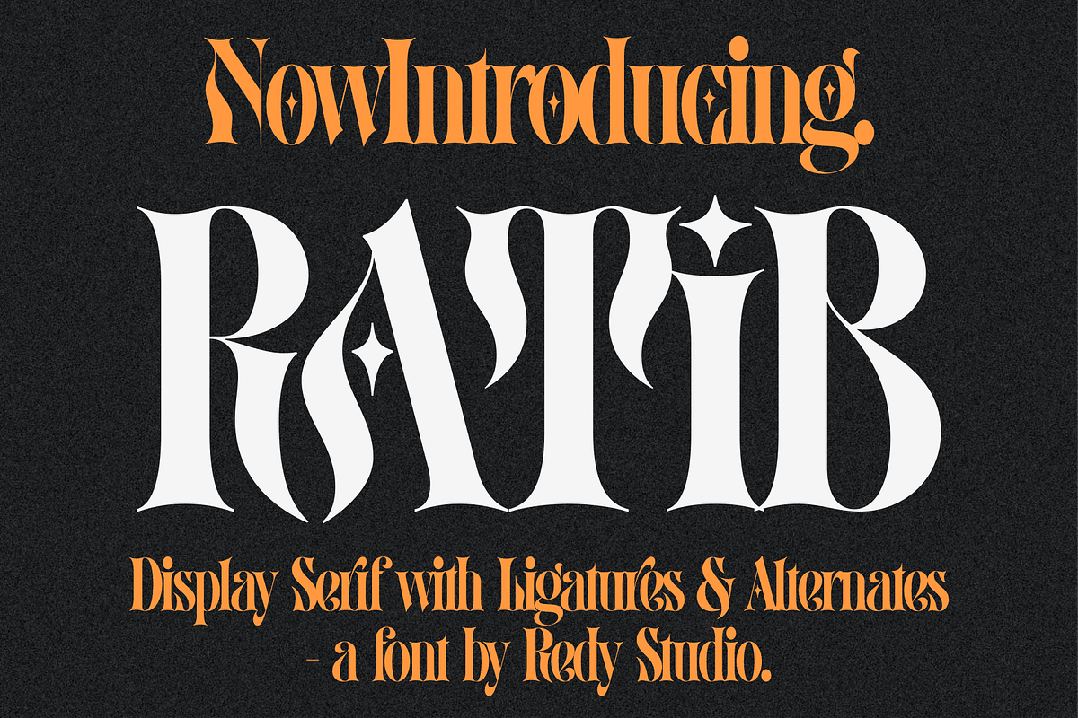 Ratib – Modern Serif Font, a Serif Font by RedyStudio (Photo 1 of 14)
