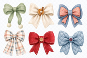 Cozy Winter Bows Clipart, a Decorative Illustration by Whimsy Brush Studio (Thumbnail 3 of 9)