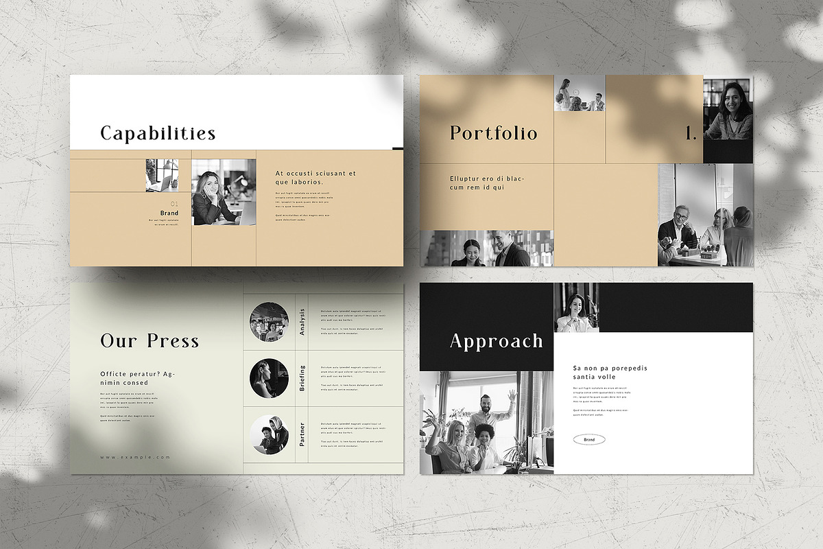 Portfolio Template Keynote, a Presentation Template by White Graphic (Photo 4 of 7)