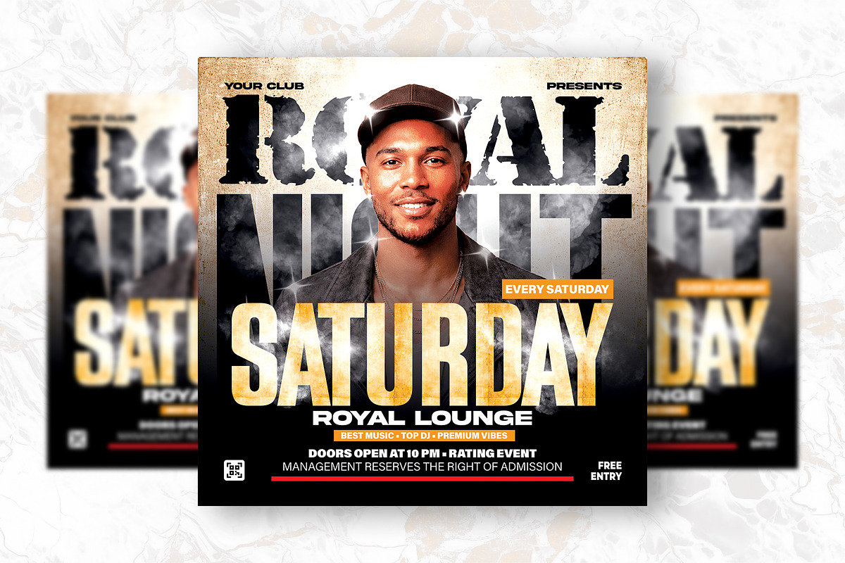 Royal Night Party Flyer Design, a Flyer Template by Shajib Shikder (Photo 2 of 2)