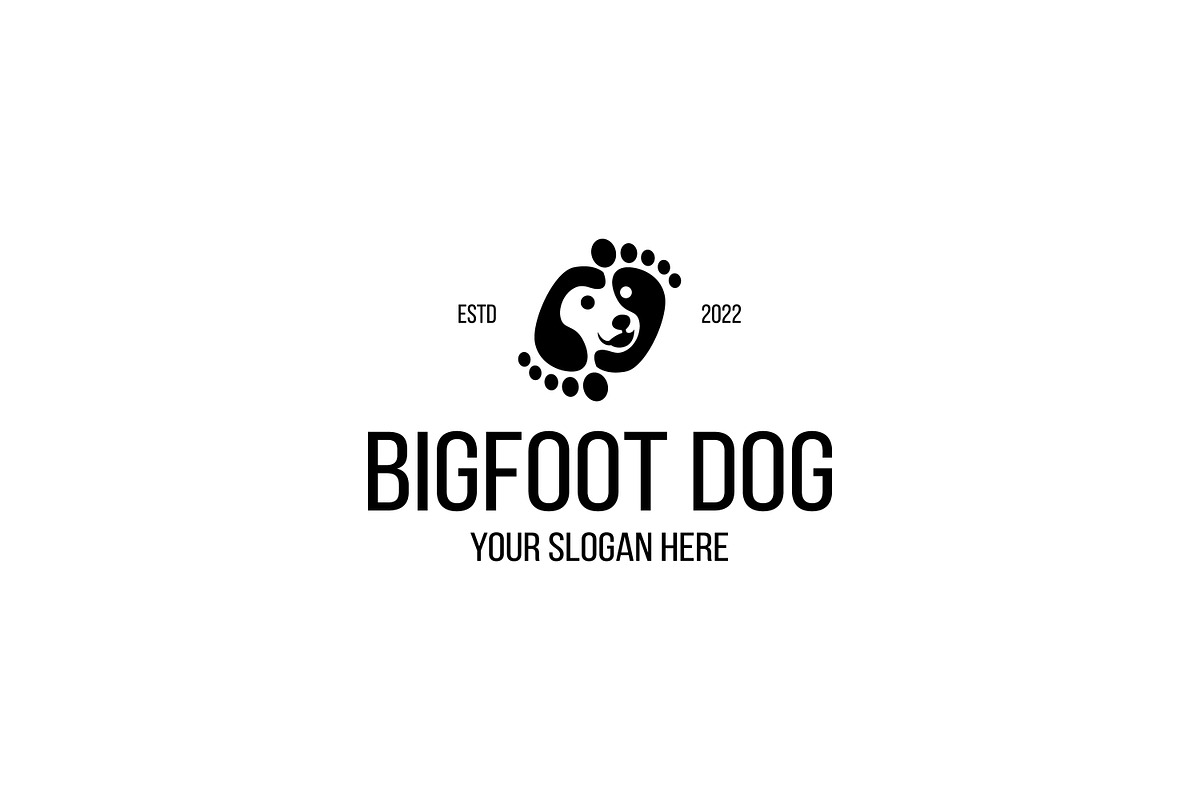 Bigfoot With Pet Dog Logo, a Branding & Logo Template by juliawan
