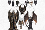 Nocturnal Winged Creatures Clipart, an Illustration by ThatsDesignArt (Thumbnail 6 of 10)
