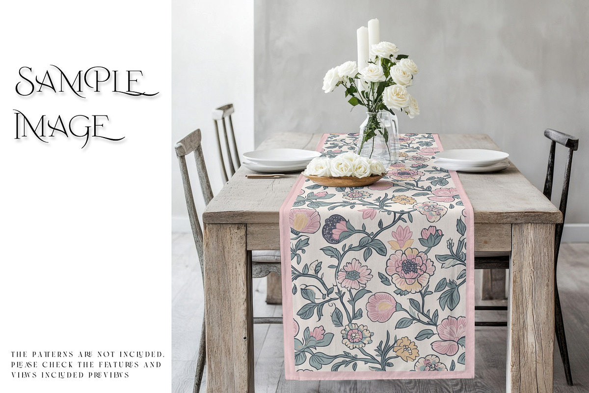 Table Runner with Smart Objects, a Product Mockup by mock-ups (Photo 10 of 13)