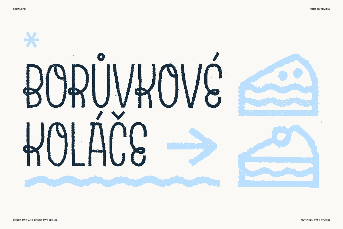 Escalope, a display handwritten font preview 6