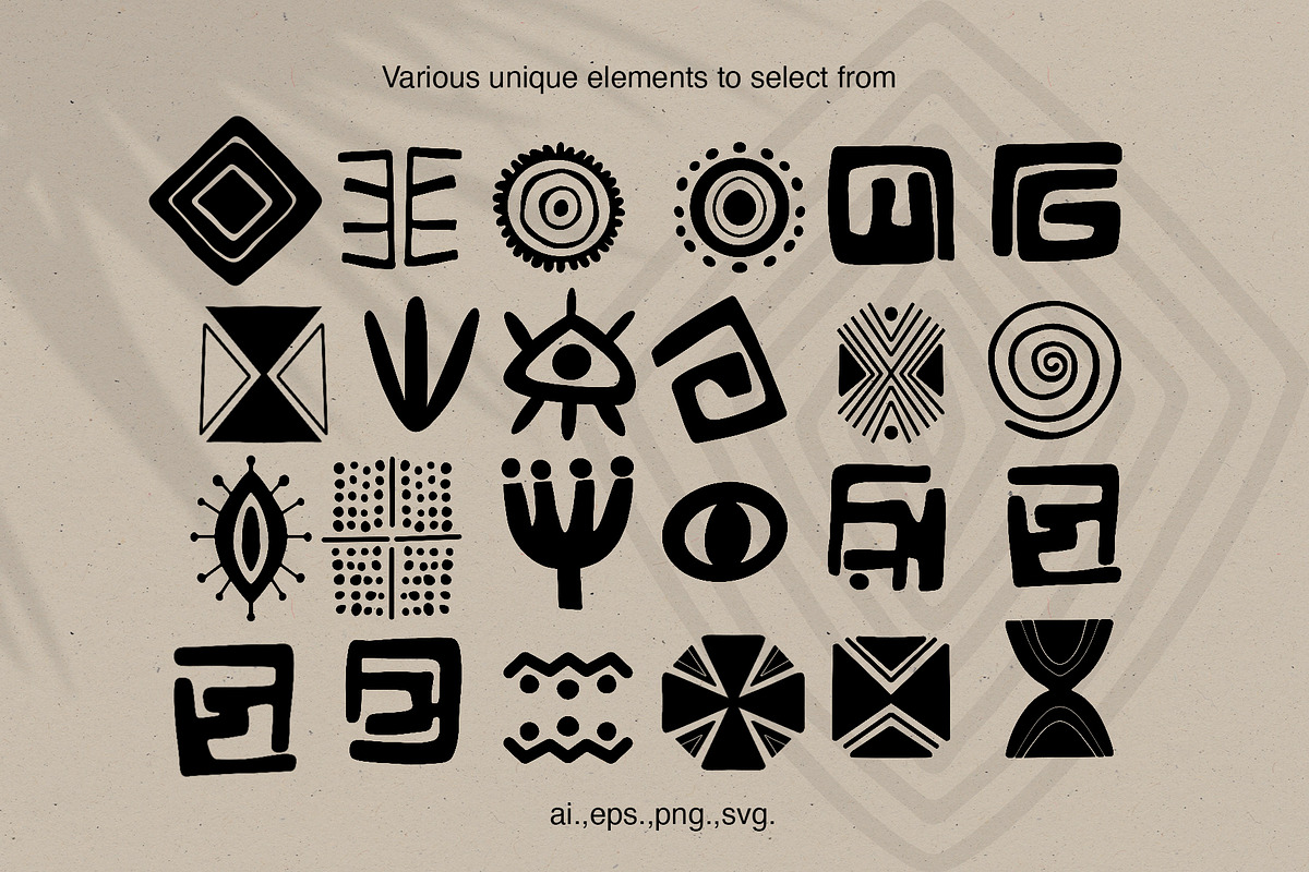 African Shape Motifs Collection, a Decorative Illustration by Sweet Fig (Photo 2 of 12)