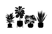 50 Botanical Garden Silhouette bundl, an Illustration by Designs_River (Thumbnail 18 of 51)