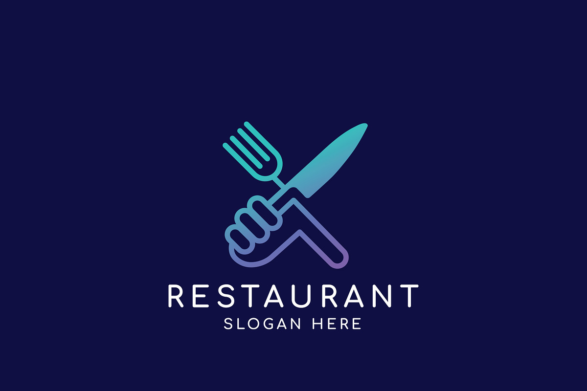 Modern Colorful Restaurant Logo, a Branding & Logo Template by HueNestify (Photo 1 of 3)