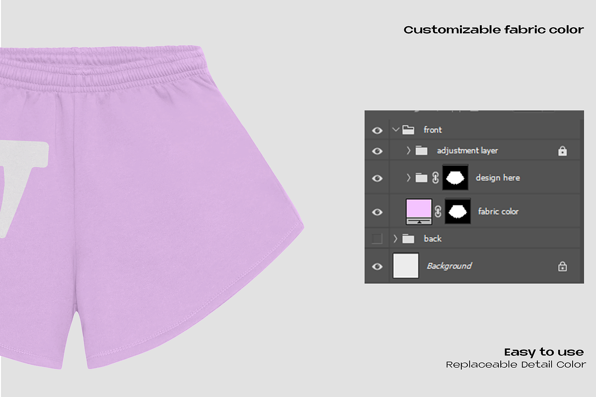 Barb shorts mockup, a Bottom Mockup by Voyage Studio (Photo 3 of 3)