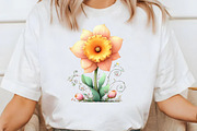 Whimsical daffodil Clipart, an Illustration by Designworld (Thumbnail 5 of 7)