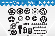 Gears Chains SVG, Gears, Chains SVG, an Object Graphic by VectorWorlds (Thumbnail 3 of 3)