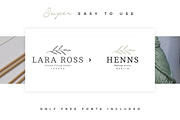 25 Delicate Feminine Logos - Vol 4, a Branding & Logo Template by Davide Bassu (Thumbnail 4 of 6)