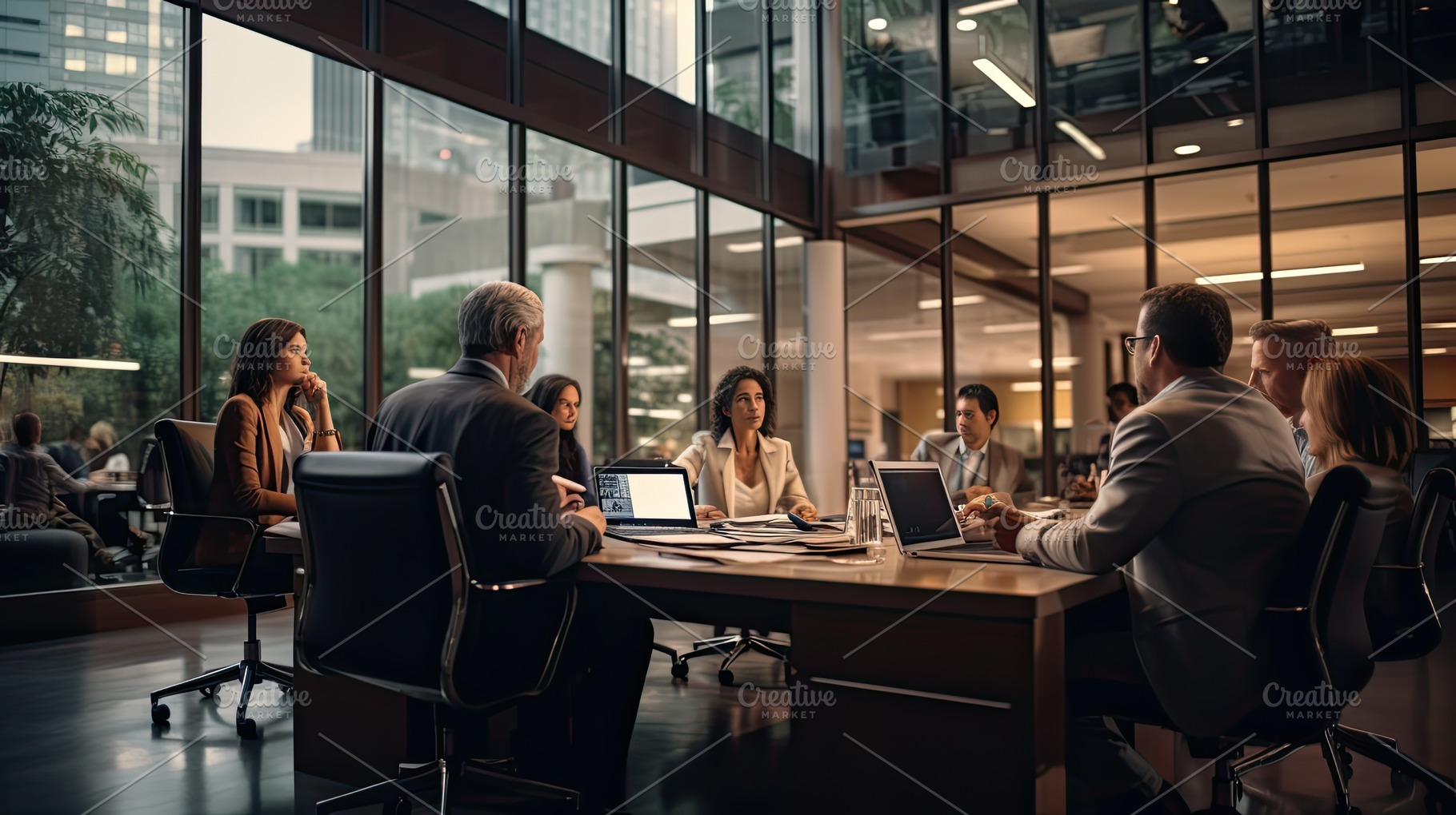 Professional Interaction Executives,, a Photo by SaroStock