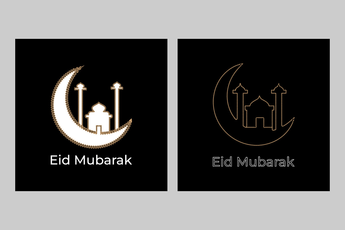 Eid Mubarak greeting Eid Mubarak, a Decorative Illustration by Lakhan1998 (Photo 5 of 6)