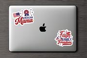 Farmhouse 4th of July Sticker Bundle, a Pattern Graphic by Design's Dark (Thumbnail 8 of 10)