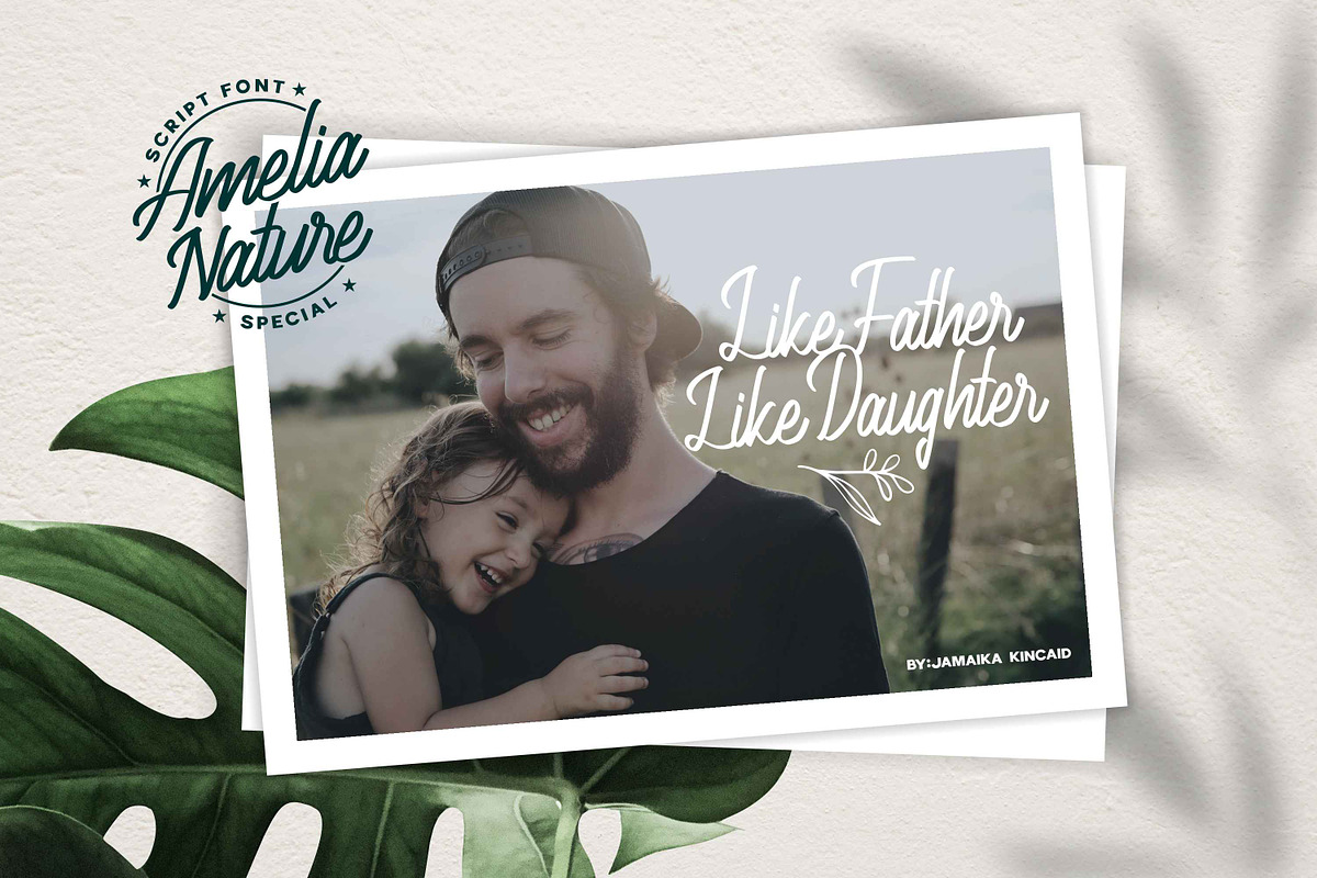 Amelia Nature - Script Typeface preview 2