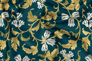 Ethnic Jacobean Floral Pattern