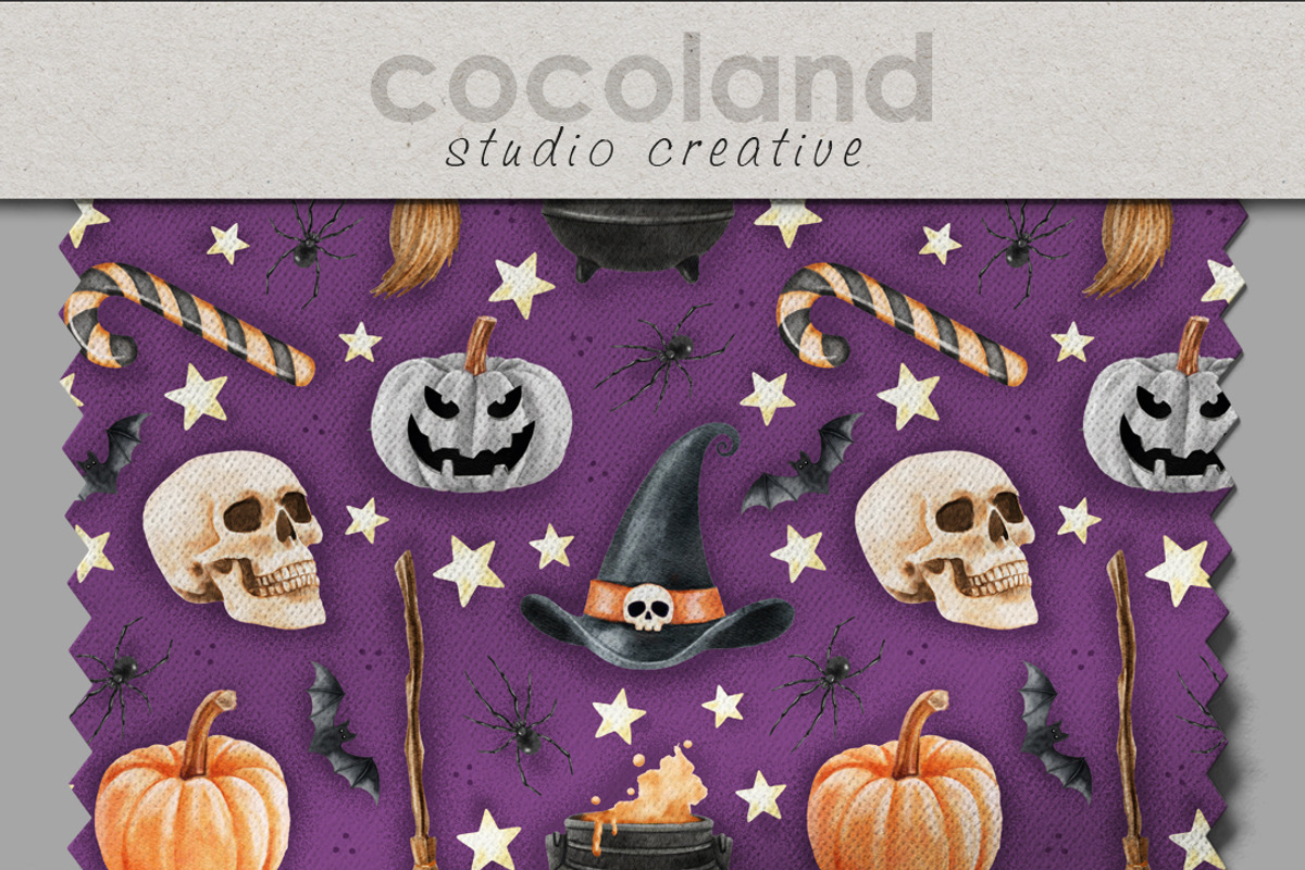 Halloween Seamless Pattern for Craft, a Pattern Graphic by Kreeya Art Shop (Photo 4 of 11)