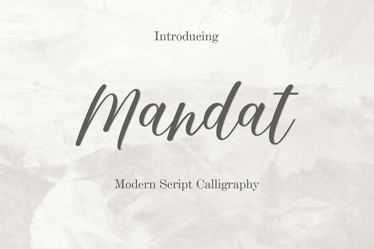 Mandat Script, a Script Font by Amarlettering (Photo 1 of 7)