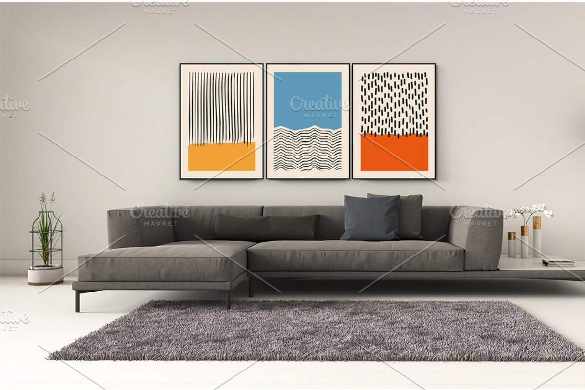 Geometric Printable Wall Art Prints, a Background Graphic by C Design Studio (Photo 4 of 17)