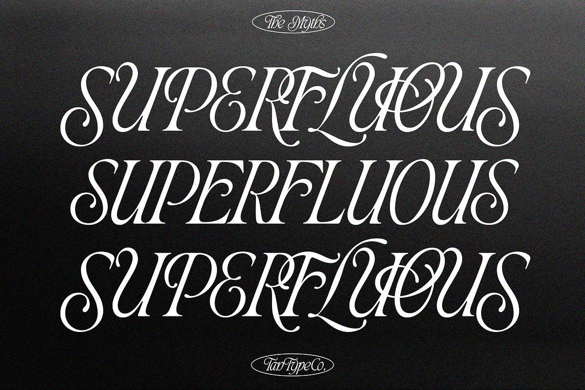 TAN - THE MYTHS, a Font by TanType (Photo 9 of 16)