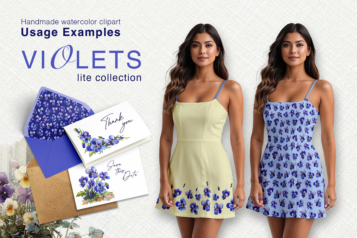 Violets – Floral Collection, a Graphic by NGliory (Photo 4 of 5)