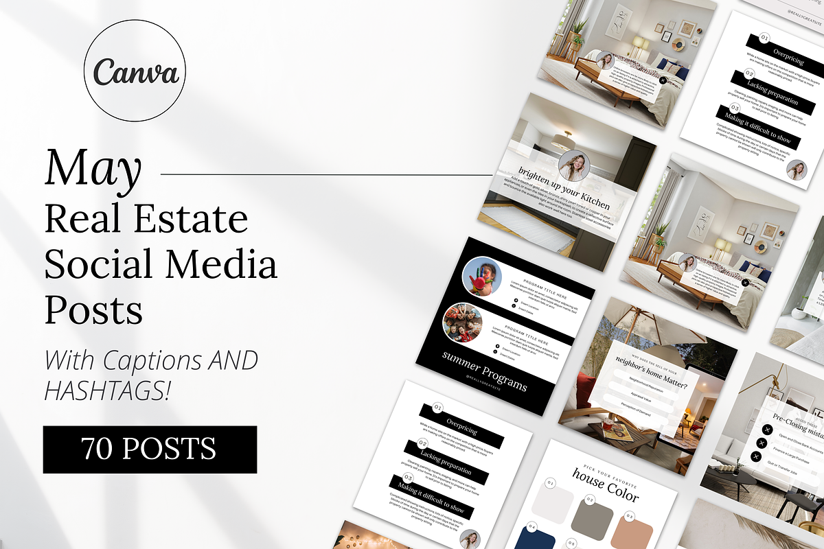 May Real Estate Templates, a Social Media Template by Marketing Templates Co. (Photo 1 of 10)