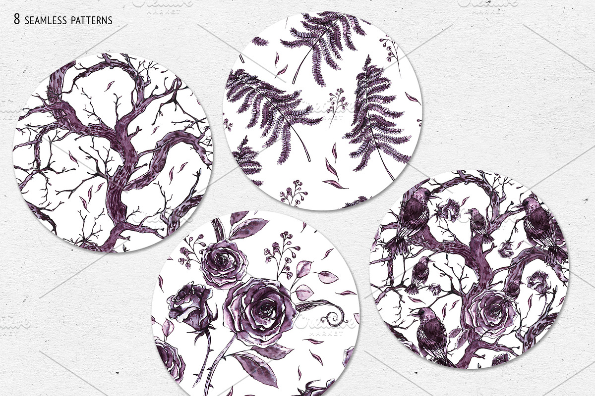 Creepy Halloween Clipart, a Seasonal Illustration by Depiano (Photo 9 of 10)