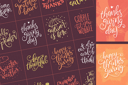 Thanksgiving and Autumn Phrases
