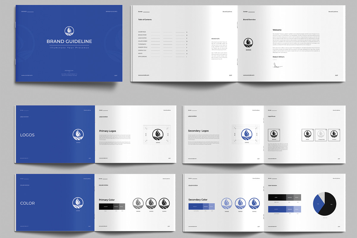 Brand Guideline Sample Layout, a Brochure Template by MightyDesign (Photo 2 of 6)