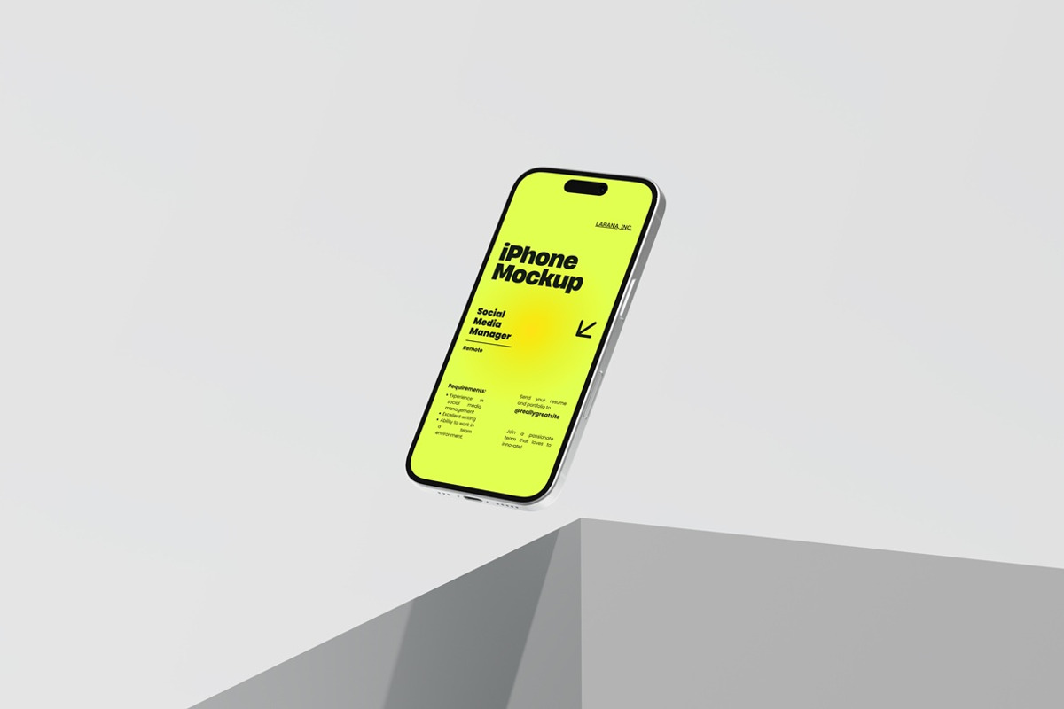 Stylish iPhone Mockup, an iPhone Mockup by Momogi (Photo 3 of 6)