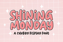 Shining Monday - Cute Display Font